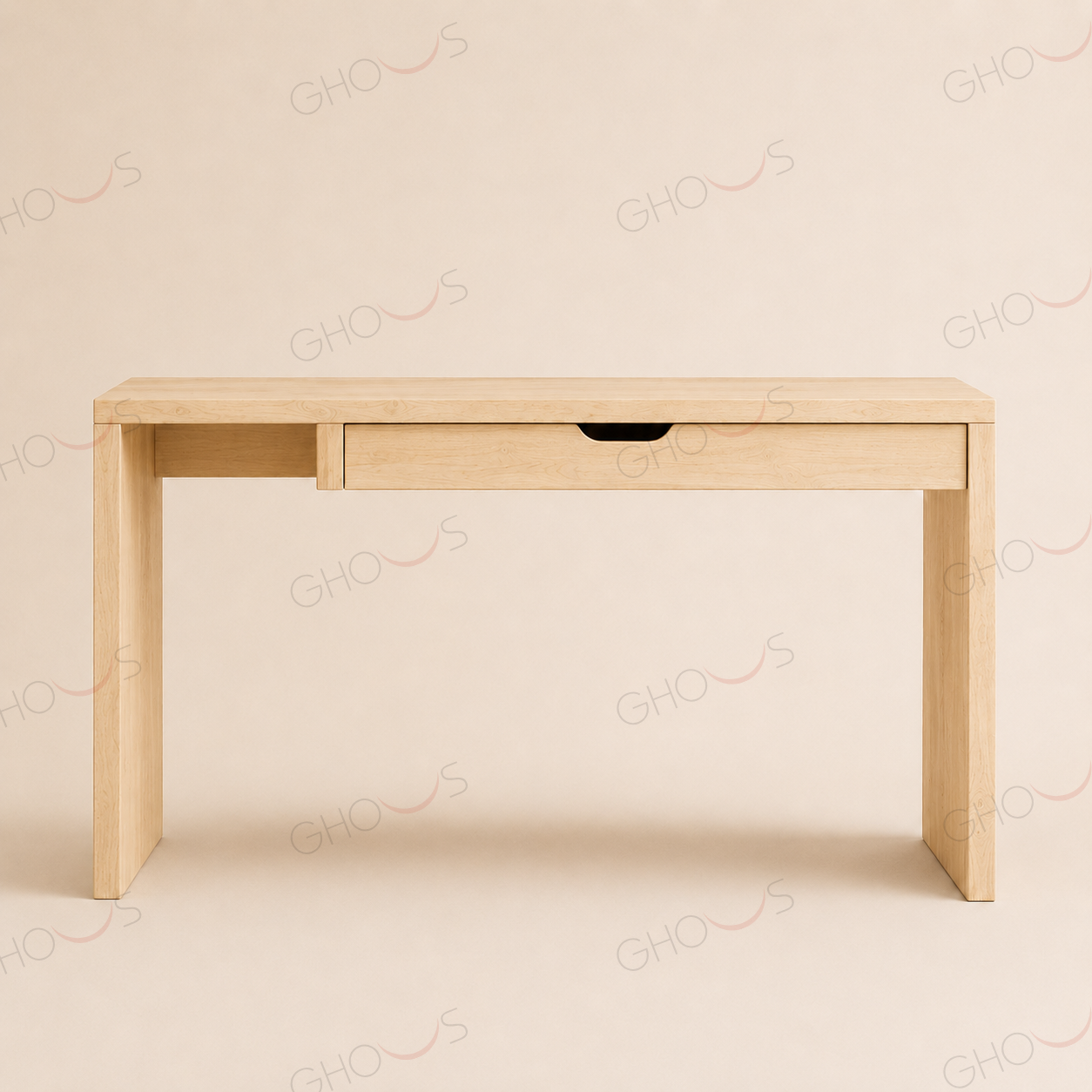 میز کنسول روستیک سارو — چوب روشن (اش/طبیعی)