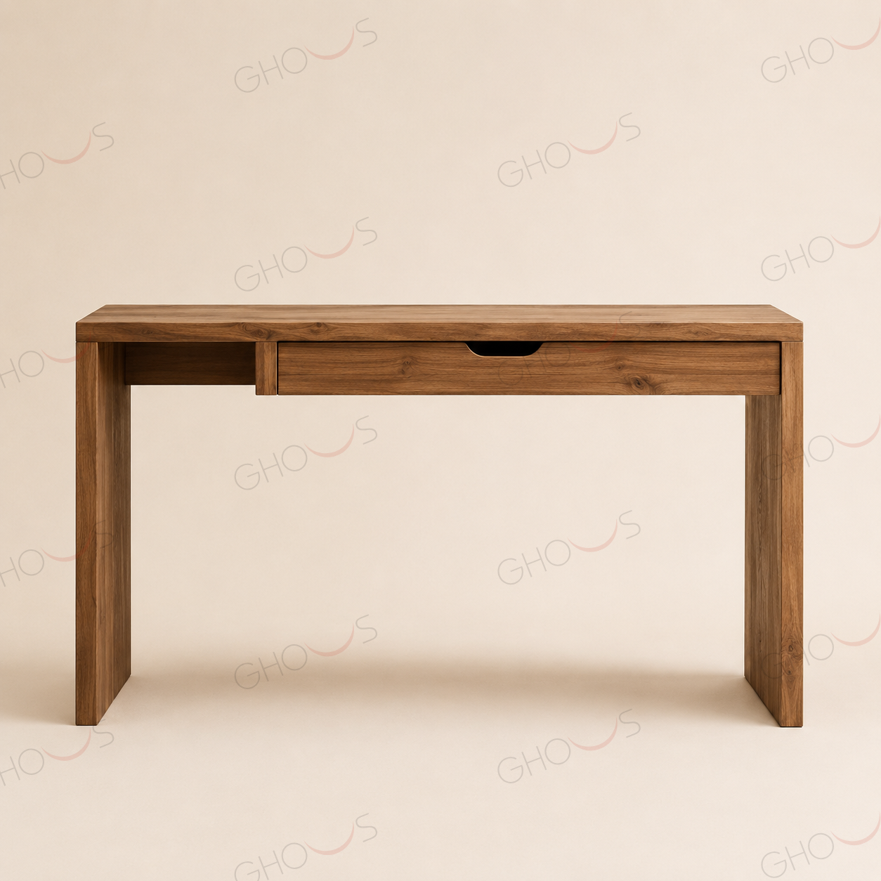 میز کنسول روستیک سارو — چوب تیره (گردو/تیک)